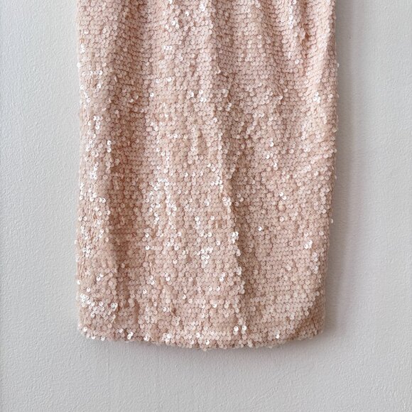 JAYGODFREY Betty Sequin Shift Dress in Blush - Picture 5 of 8